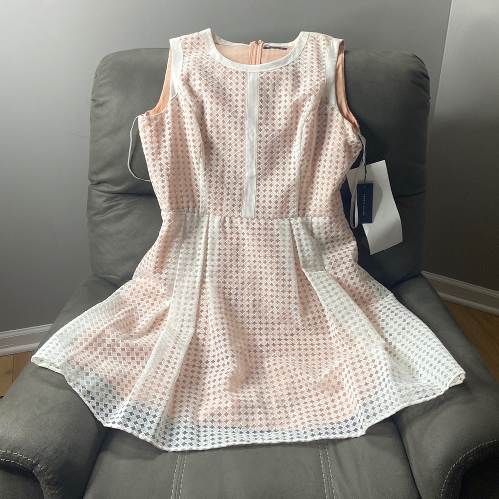 BRAND NEW Pink and White Dress